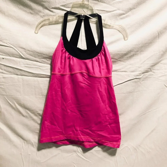 Lululemon Size 4 Tank Top Athleisure Yoga Pink Workout Top - Picture 1 of 16